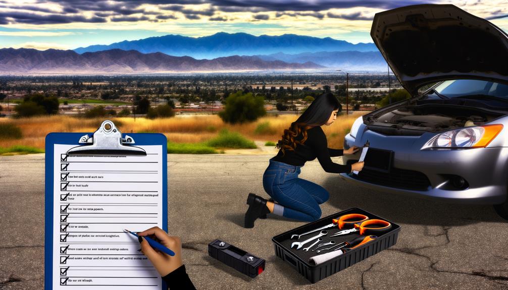 inspection checklist for vehicles